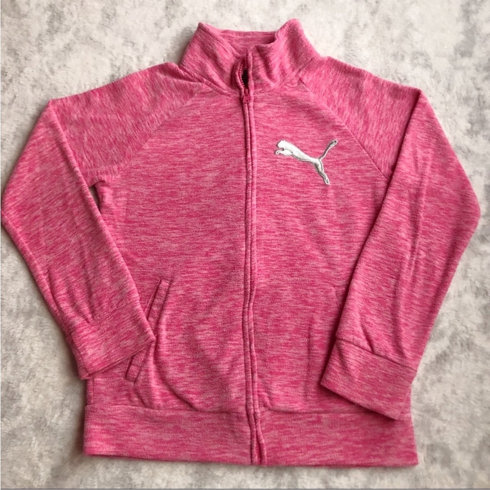 Puma Girls Fuzzy Zip Up